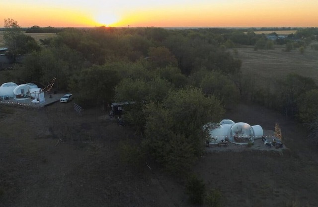 Two Inflatable Bubble Domes with Sunset/Star Views