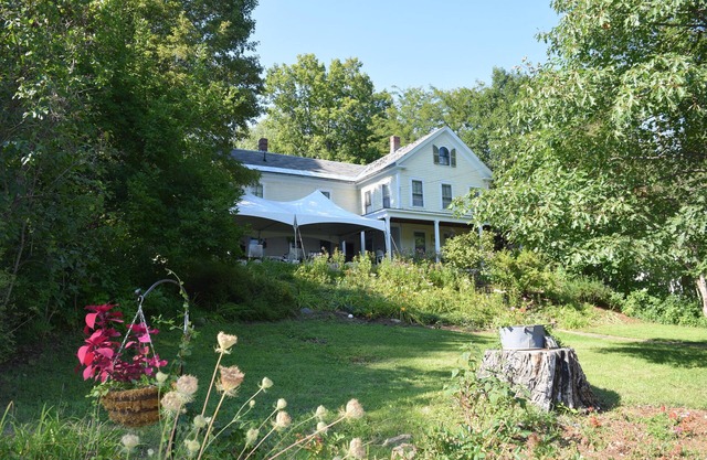 Two-room suite overlooking Rock River in bucolic Williamsville, VT