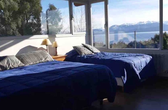 Two storey house with stunning lake and mountain views