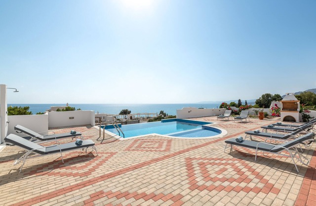 Two stone built villas each with private pool