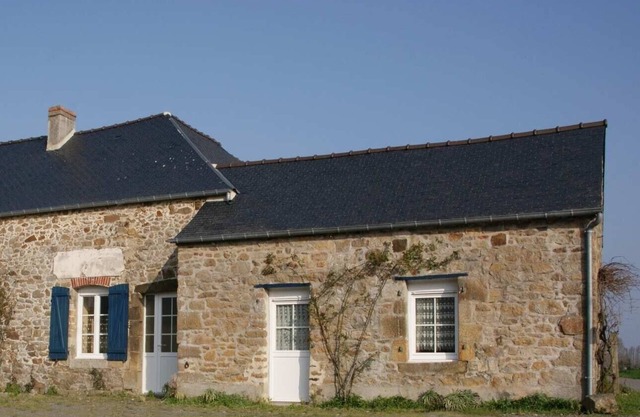 Typical Breton house in the Bay of Mont Saint Michel (Saint Malo)