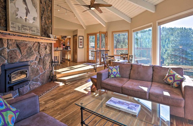 Unique Evergreen Cabin w/ 2 Decks & Mountain Views