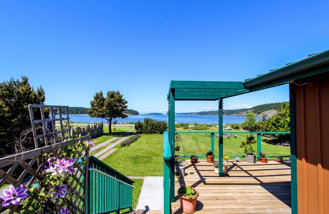 Unique waterfront home with lake & ocean views plus private sauna