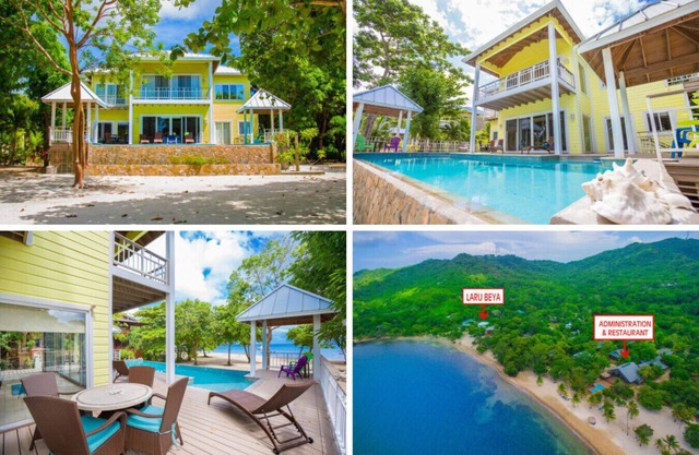 Updated Beachfront Paradise, Infinity Pool Roatan