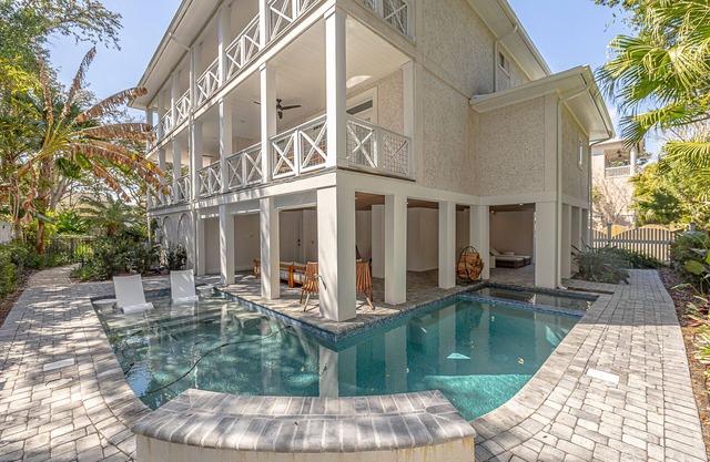 Updated Family Home, Steps to Beach, Private Heated Pool