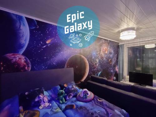 UUSI Epic Galaxy Hiekkasärkät - sisältää liinavaatteet