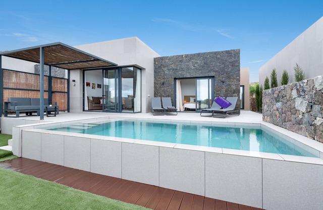 Vacation Villa 'Yucas 14' with Sea View, Wi-Fi and Air Conditioning