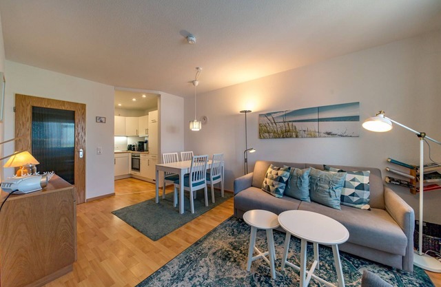 Vacation apartment in a great dyke location on the North Sea with balcony, WiFi and parking space