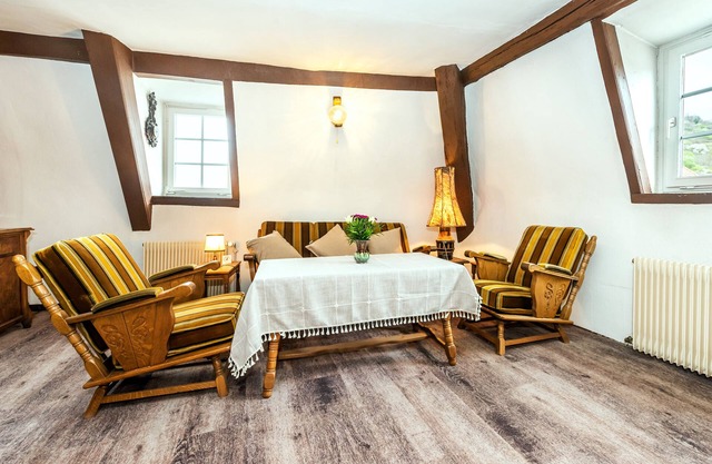 Vacation apartment with a direct view of the historic market in Heppenheim