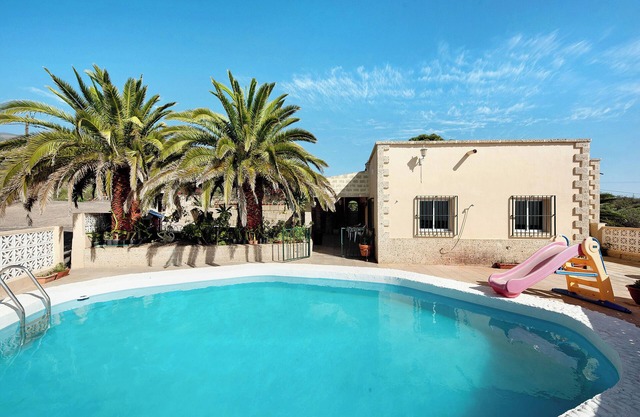 Vacation Home Finca El Pizarro with Sea View, Pool & Garden