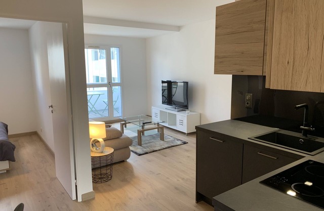 Very attractive, fully-furnished, luxury T2 apartment 5 minutes' walk from the center.