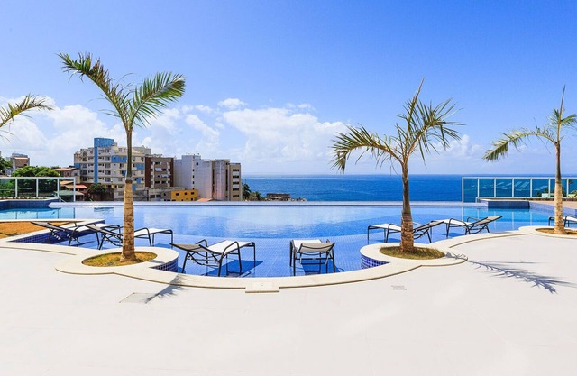 View to the sea from Rio Vermelho. Infinity pool