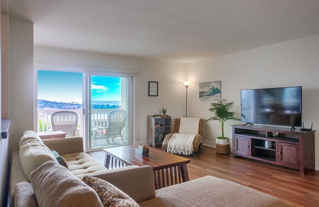 Views of the race track and ocean: The Jockey's Oceanview Quarters