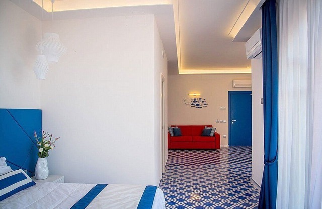 Villa Clarice G, fully refundable with voucher*: A bright and sunny studio apartment in a quiet position, located on a hillside above the sea, with Free WI-FI.