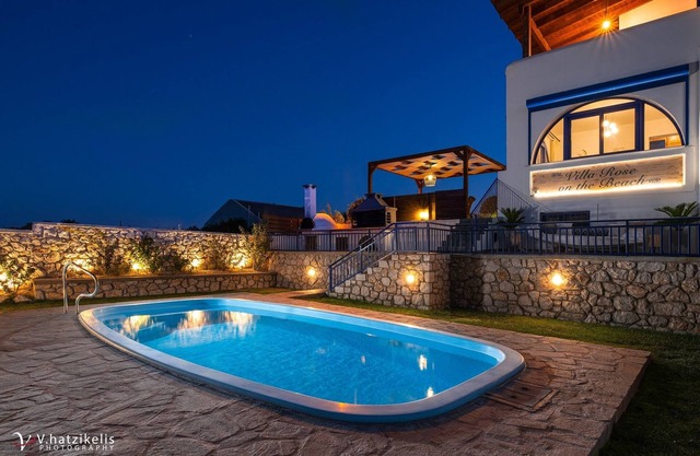 Villa Rose on the beach