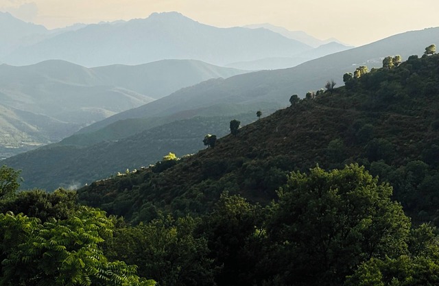 Village house in the Corsican mountains, quiet, authentic, terrace with view