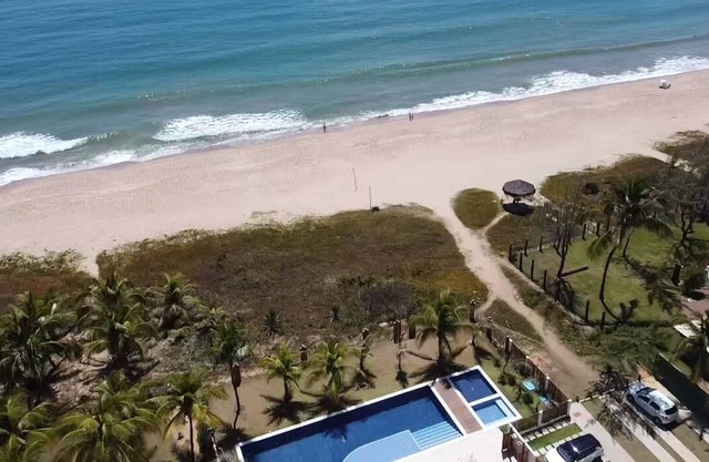 Village on the sand at Itacimirim Beach