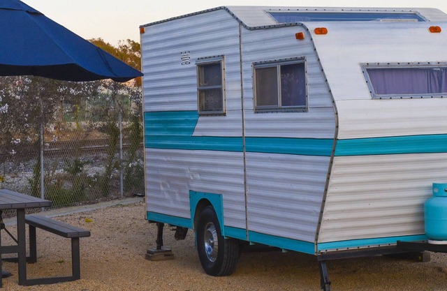 Vintage Camper delivered to your reserved campsite! Near Surf Beach & Downtown