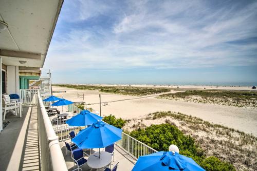 Walk to Wildwood Beach Oceanfront Condo with View