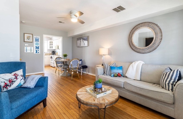 Walkable Eastport Home with Firepit, Porch & Fenced-in Yard