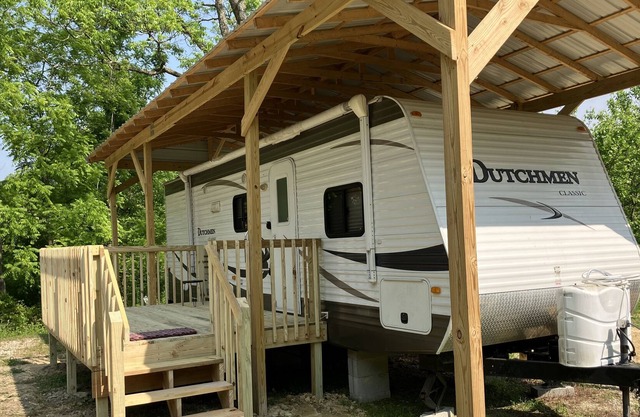 Want to go camping but don’t have a camper? I DO! It is already set up for you!