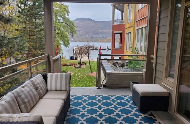 Waterfront Condo Right On Okanagan Lake