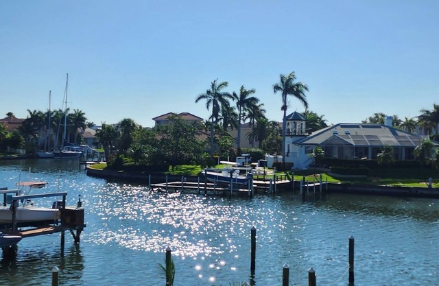 Waterfront condo newly remodeled and furnished. Community pool and tennis court.