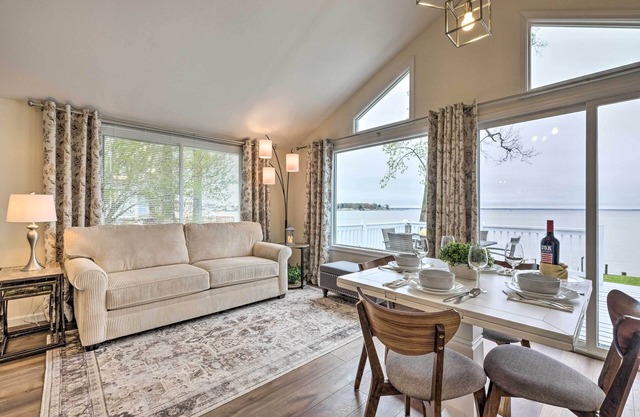 Waterfront Cottage w/Private Beach + Deck!
