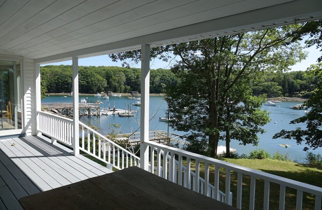 Waterfront Cottage in South Bristol w/private dock and lobster boat views