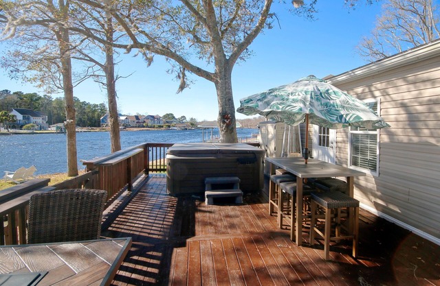 Waterfront home on ICW with dock, hot tub, kayaks & great view