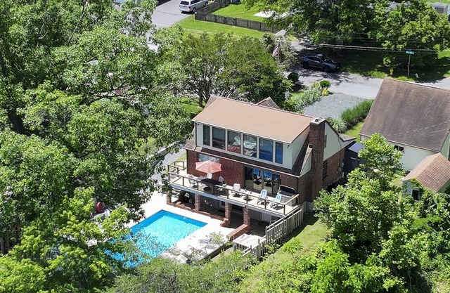 Waterfront Home with Stunning Views, Pool, Pier & Parking Mins to Annapolis