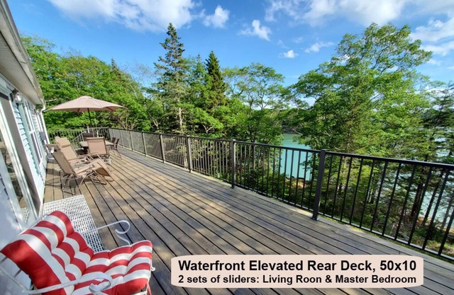 Waterfront Home with Expansive 50-Foot Deck and Stunning Ocean Views