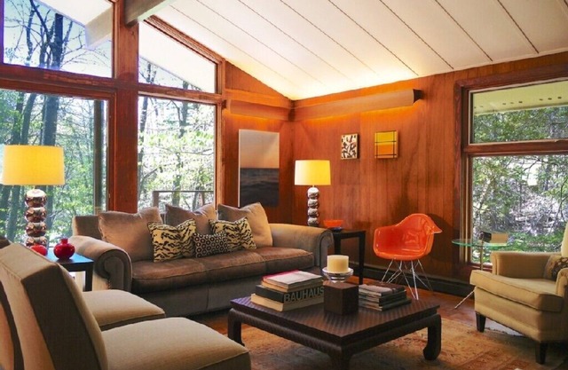 Waterfront Mid-century Modern Gem Surround by Forever Wild Land