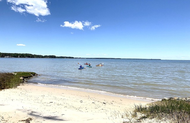 Waterfront, Private Beach, Mid Century Style