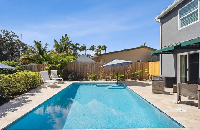 Waterfront Property with Pool. 10 Mins to Beach! by RedAwning