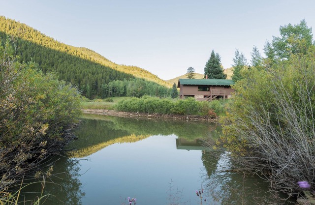 Waterfront Rocky Mt. Cabin on 50 acres & 2 fishing ponds: Mt. Evans, Ski Country