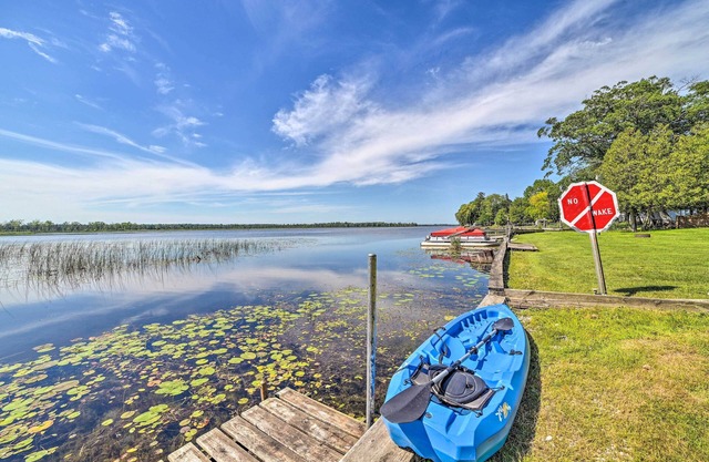 Waterfront Tawas Lake Retreat w/Fire Pit!