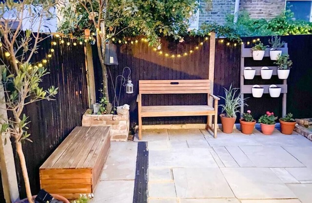 West Norwood terraced house with patio garden