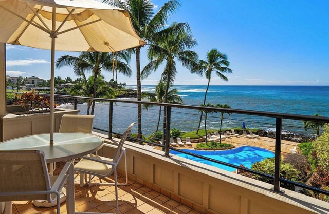 Whalers Cove #230 By Parrish Kauai: Oceanfront Views