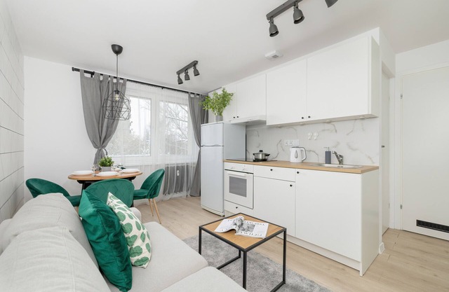 White and Green Apartment by Renters