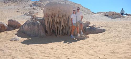 White desert camp