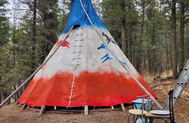 Wild Horses Glamping Tipi Teepee CLOUDCROFT NM