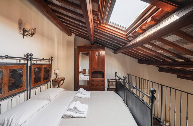With loft, in a historic farmhouse in the hills with pool