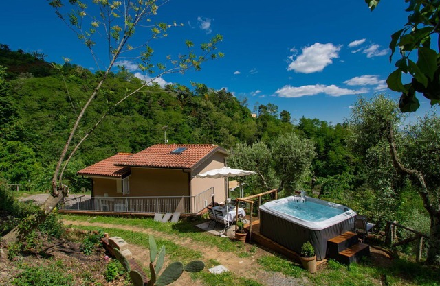 Wonderful private villa with private pool, hot tub, WIFI, TV, patio, pets allowed and parking
