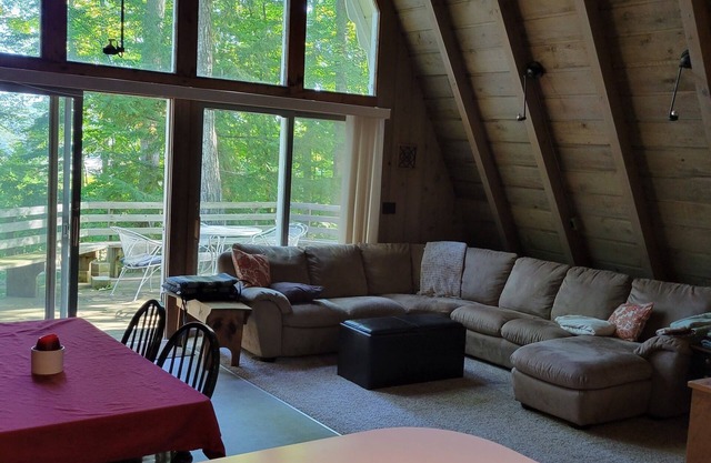 Wooded setting with view of Walloon Lake