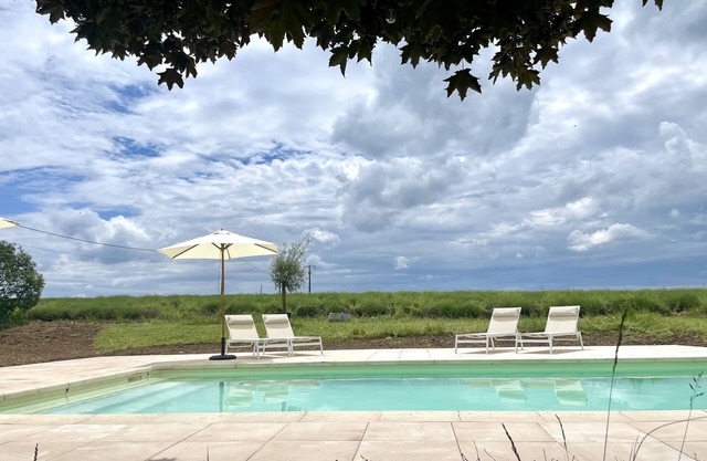 Zen oasis on the lavender fields
