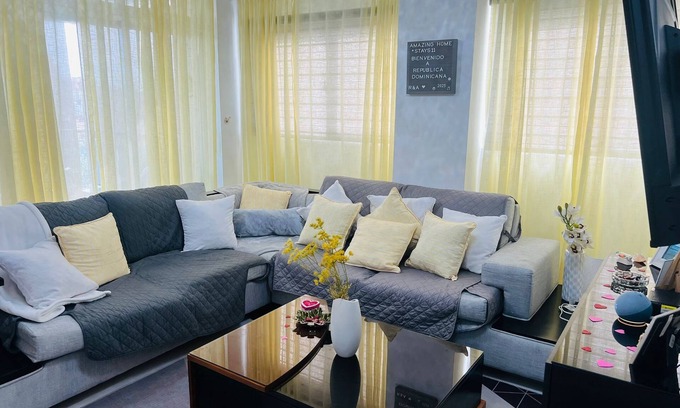 Ensanche Ozama Apartment | 🔑ꜱᴇʟꜰ-ᴄʜᴇᴄᴋɪɴɢ+ꜰᴀꜱᴛ-ɴᴇᴛ+ᴀʟᴇxᴀ+ꜱᴍᴀʀᴛ-tᴠ+ᴀ/ᴄ+ᴴᵒᵗʷᵃᵗᵉʳ🚿
