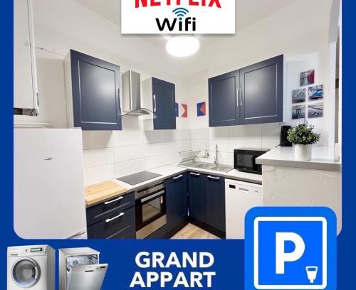 Cret de Roc Apartment | 016 CHIC & COSY GRAND APPART MODERNE 65m2 HYPERCENTRE WIFI SMART TV NETFLIX