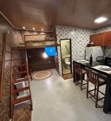 Poco Apartment | 09 Kitnet próximo da praia com ar-condicionado