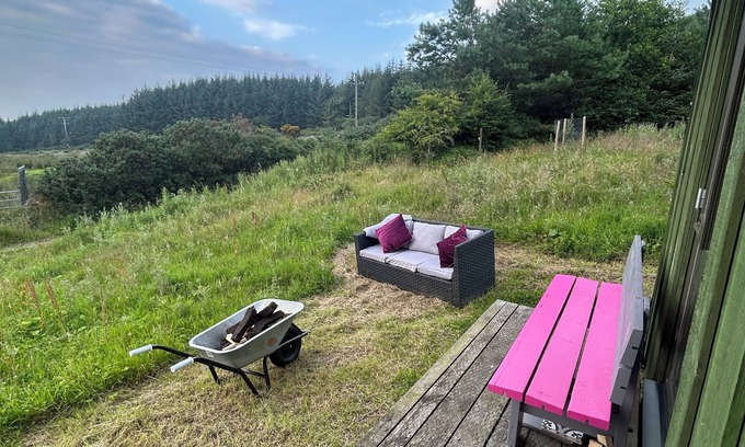 Hollywood Cabin | 1 bed Eco retreat for couples & singles. Pet friendly. Sauna & outdoor shower.